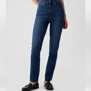 GAP Vintage Slim High Rise Women's Jeans in Deep Blue